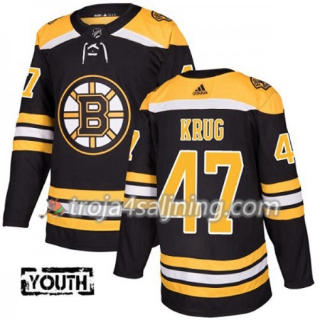 Boston Bruins tröja Torey Krug 47 Adidas 2017-2018 Svart Authentic - NHL Tröjor Barn